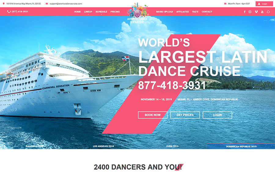 Dominican Republic Aventura Dance Cruise Absolute Web
