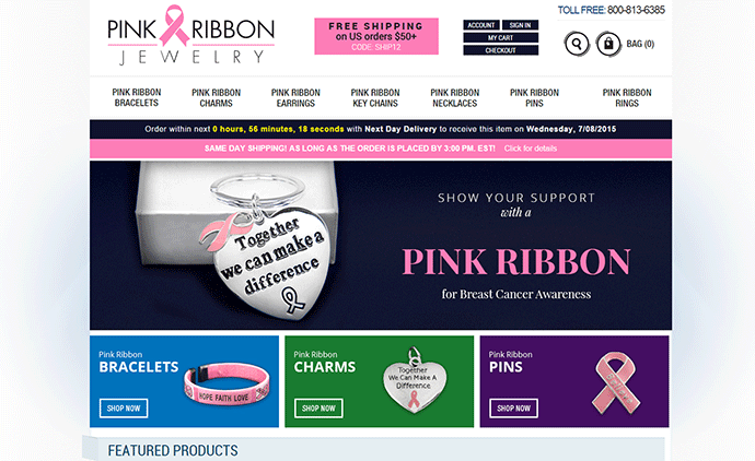 Pink Ribbon Jewelry