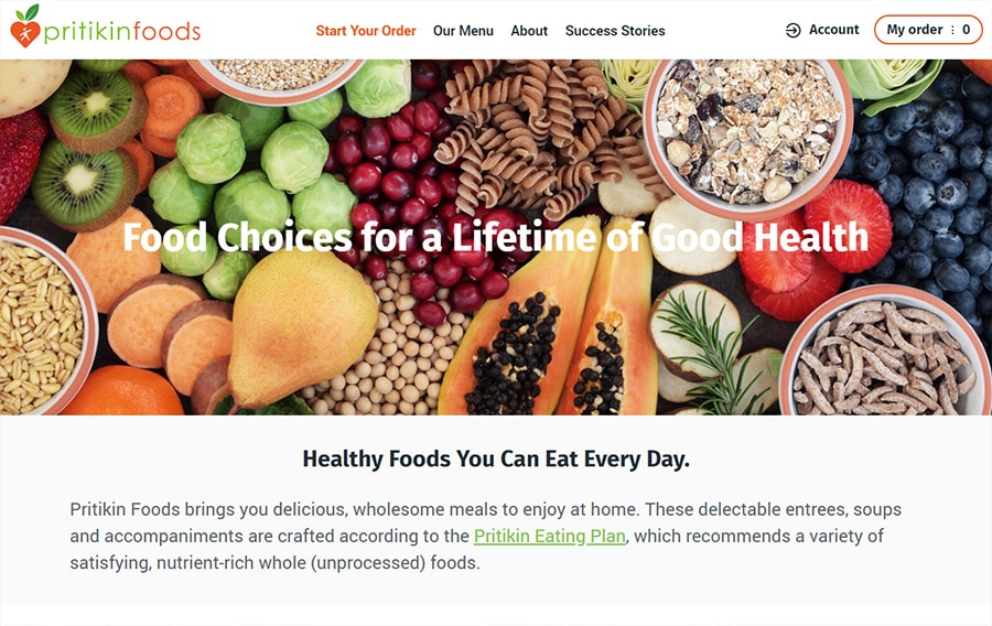 Pritikin Foods Absolute Web