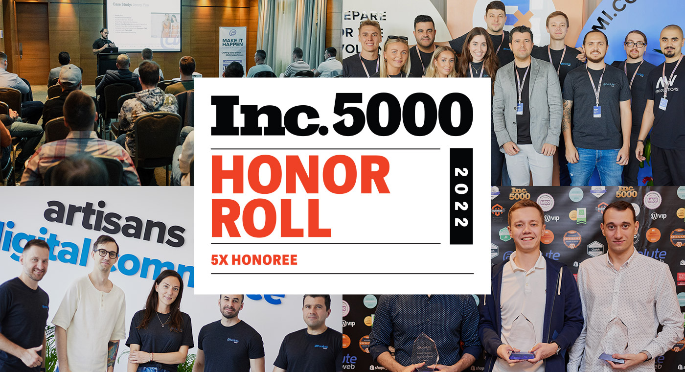 Absolute Web Honor Roll - Inc. 5000 5x Honoree - 2022