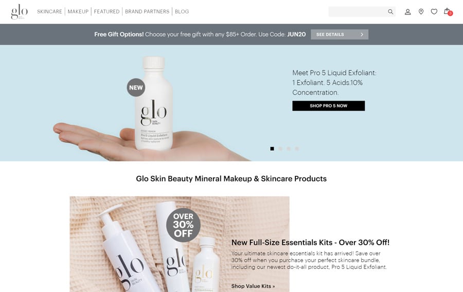 glo skincare products