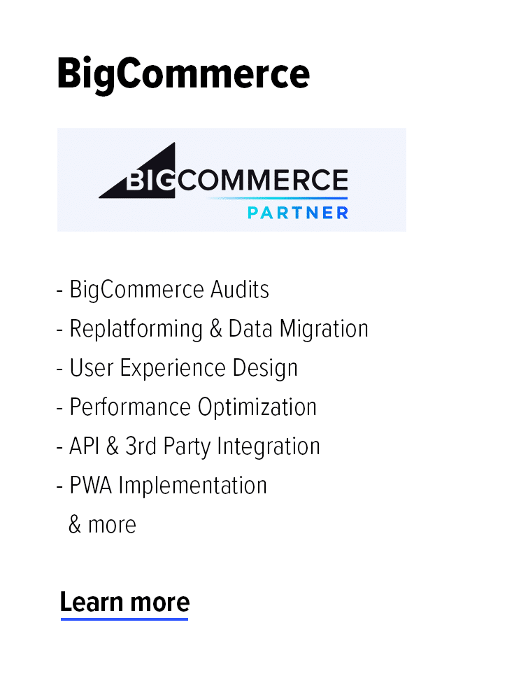 BigCommerce Partner Agency