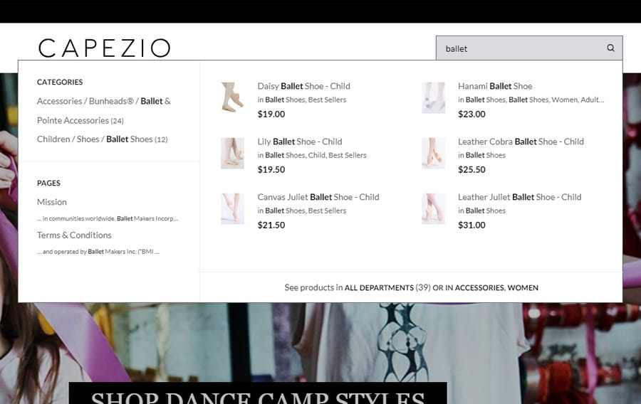capezio web