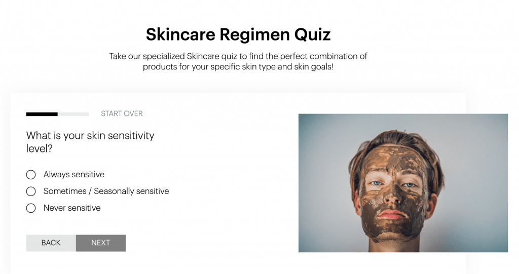 eCommerce Quiz-Glo Skin