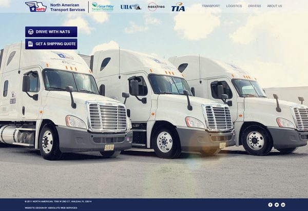 North American Transport Services: Miami Transportation Website Design