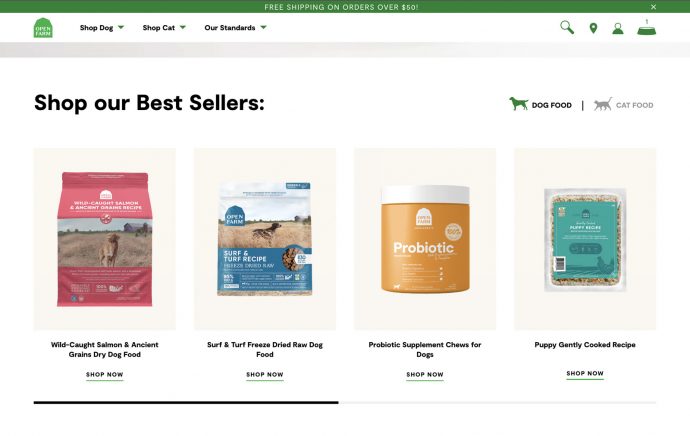 Open Farm Website Screenshot
