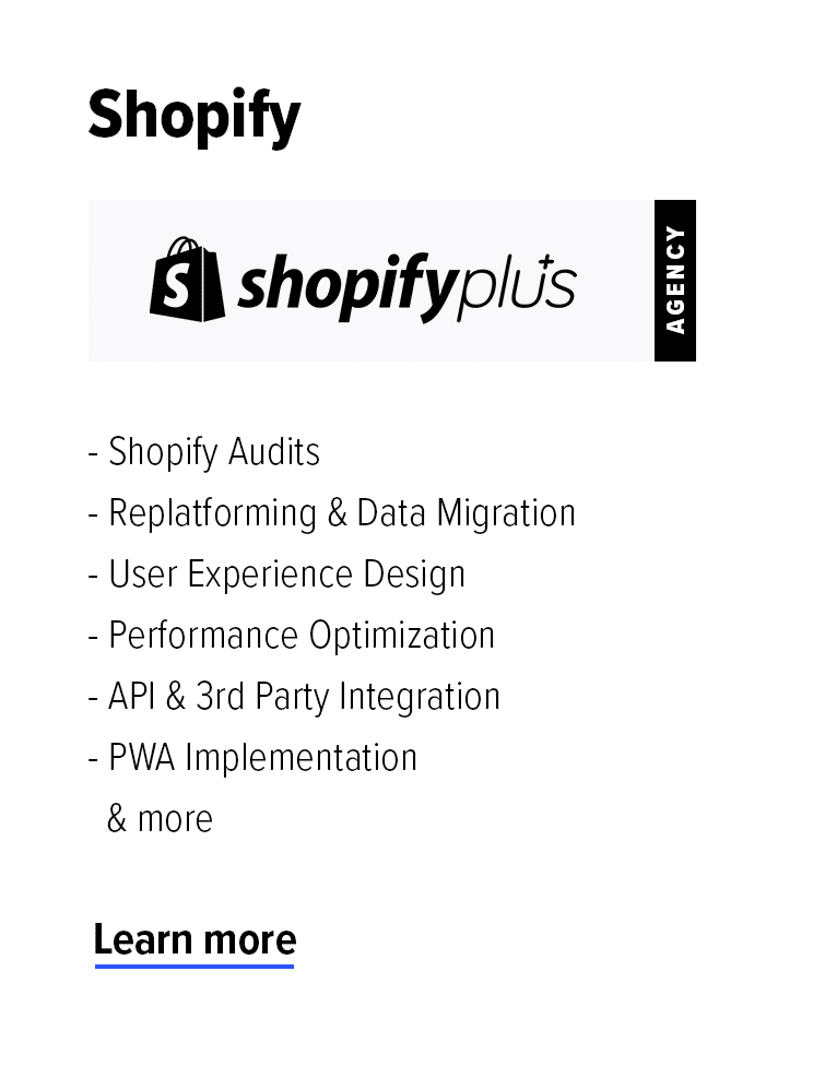 Shopify Plus Agency