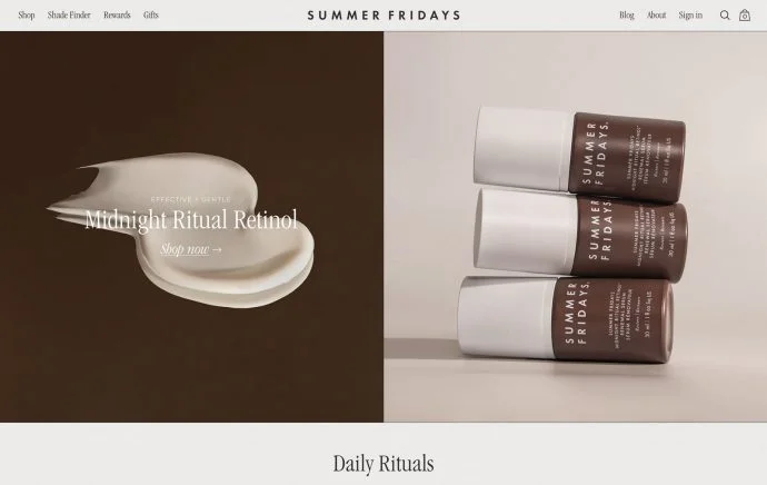 Summer Fridays Website Screenshot