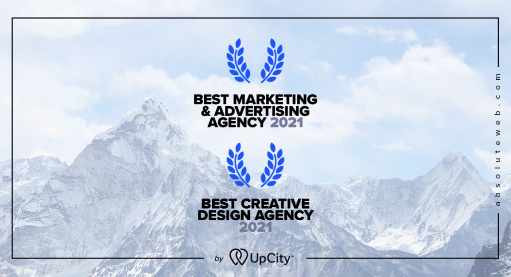 Absolute Web awarded Best Marketing & Design Agency by UpCity in 2021